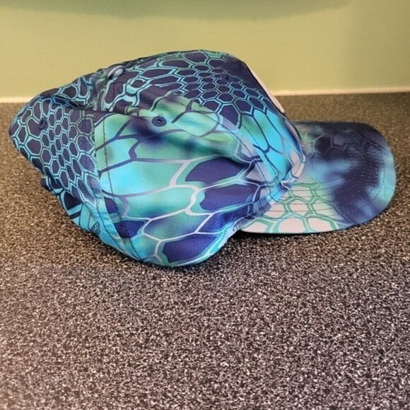 Richardson 874 Casual Performance Hat Geometric Camo Blue - Picture 8 of 10